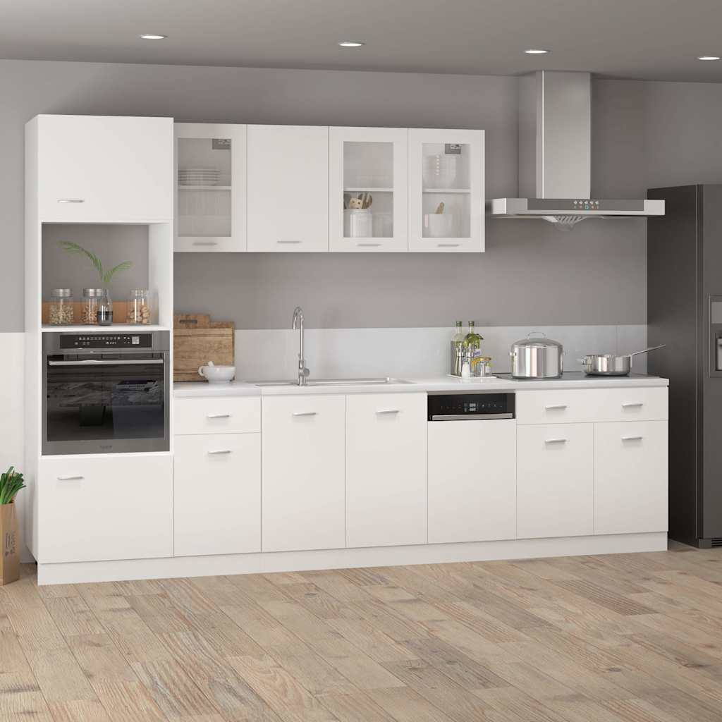vidaXL Dishwasher Panel | White | Engineered wood | Medium | Durable 3