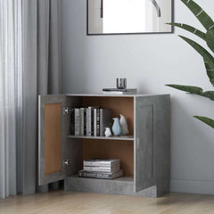 vidaXL Book Cabinet Concrete Grey 82,5x30,5x80 cm Engineered Wood 3