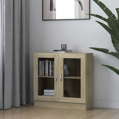 vidaXL Vitrine Cabinet 82.5x30.5x80 cm Engineered Wood