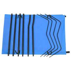 vidaXL Camping Bed | Set of 2 | Blue | 600D Oxford fabric, steel 4