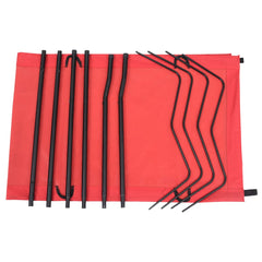 vidaXL Camping Bed | Set of 2 | Red | 600D Oxford Fabric, Steel 4