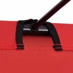 vidaXL Camping Bed | Set of 2 | Red | 600D Oxford Fabric, Steel 5