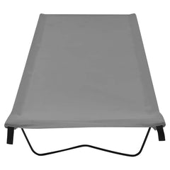 vidaXL Camping Beds 2 pcs 180x60x19 cm Oxford Fabric and Steel Grey 3