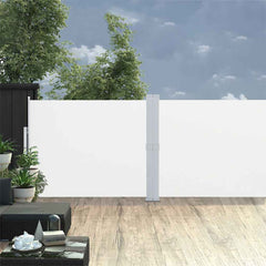 vidaXL Patio Retractable Side Awning 140x1200 cm Cream 2