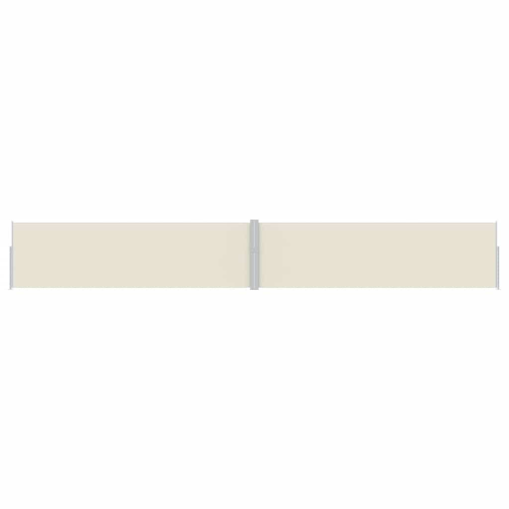 vidaXL Patio Retractable Side Awning 170x1200 cm Cream 5