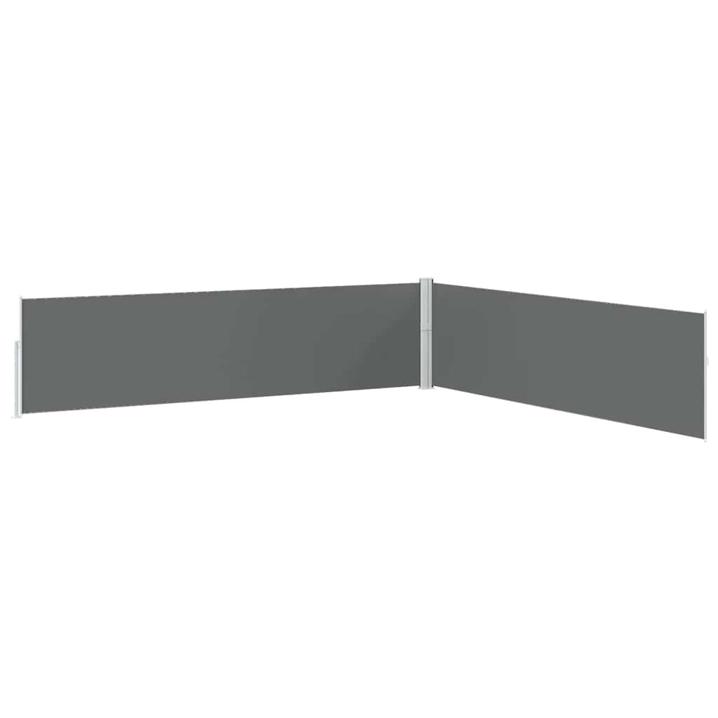 vidaXL Patio Retractable Side Awning 170x1200 cm Anthracite 4