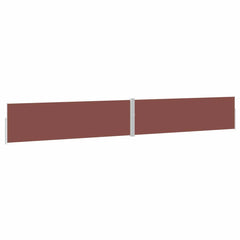 vidaXL Patio Retractable Side Awning 170x1200 cm Brown 2