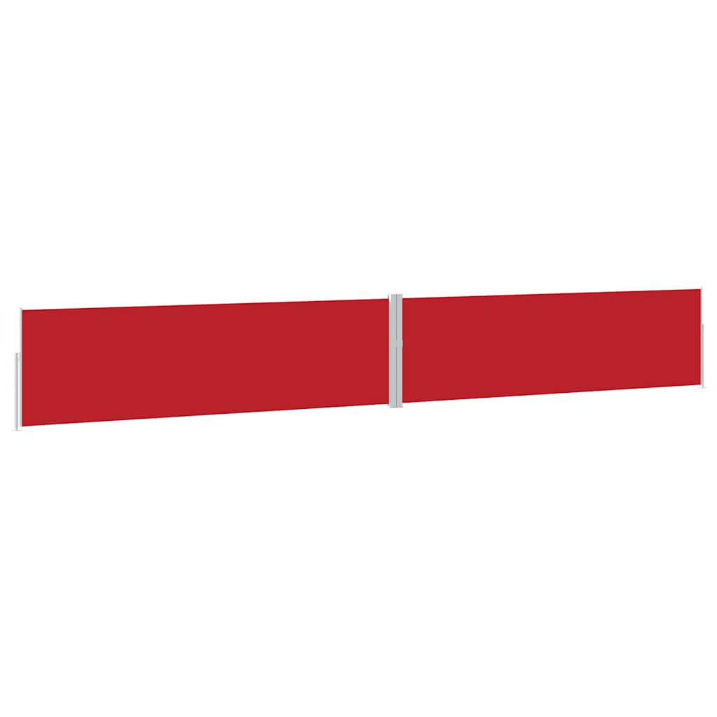 vidaXL Patio Retractable Side Awning 170x1200 cm Red 2