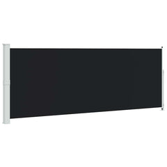 Patio Retractable Side Awning 180x514 cm Drop 500 cm Width 180 cm Black