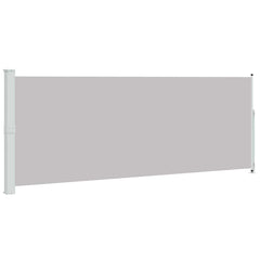 Patio Retractable Side Awning 180x514 cm Drop 500 cm Width 180 cm Grey