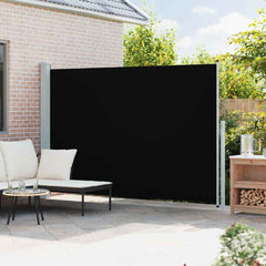 vidaXL Patio Retractable Side Awning 200x314 cm Black 3