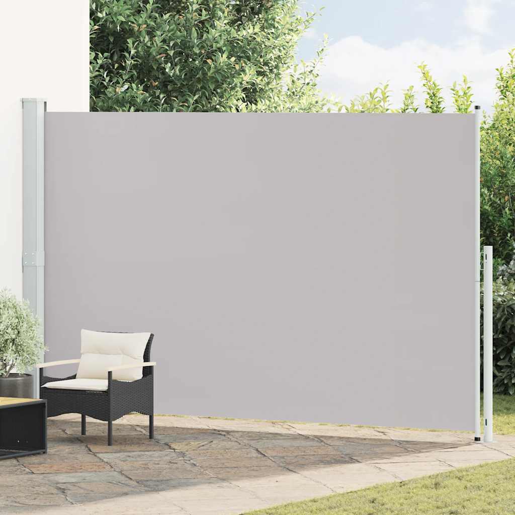 vidaXL Patio Retractable Side Awning 220x514 cm Grey 1