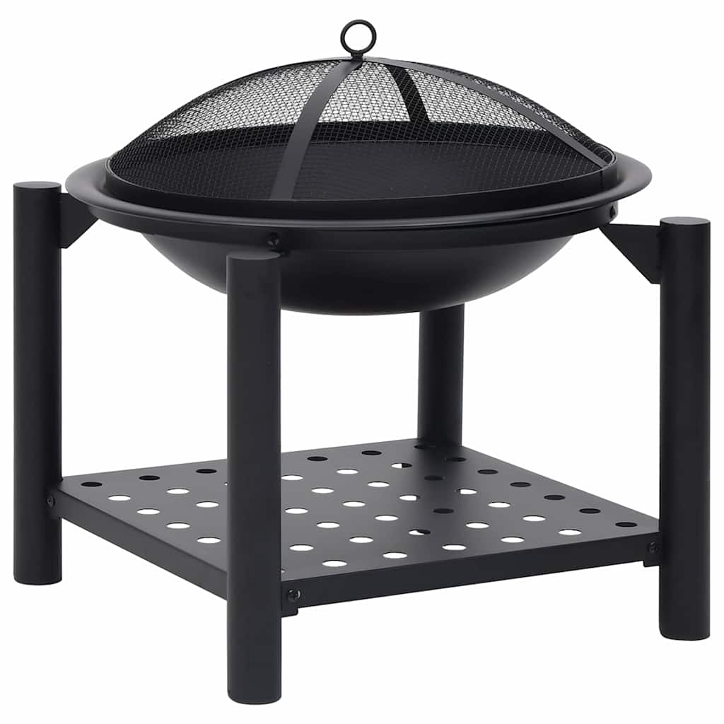 313639 vidaXL Fire Pit with Poker 54x54x55 cm Steel 3
