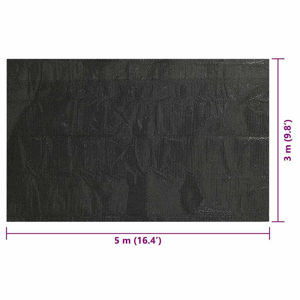 vidaXL Pool Cover | Black | Polyethylene | 500 x 300 cm 6