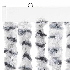 vidaXL Insect Curtain Light and Dark Grey 56x185 cm Chenille 4