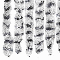 vidaXL Insect Curtain Light and Dark Grey 56x185 cm Chenille 5