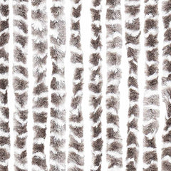 vidaXL Insect Curtain Taupe and White 100x220 cm Chenille 6