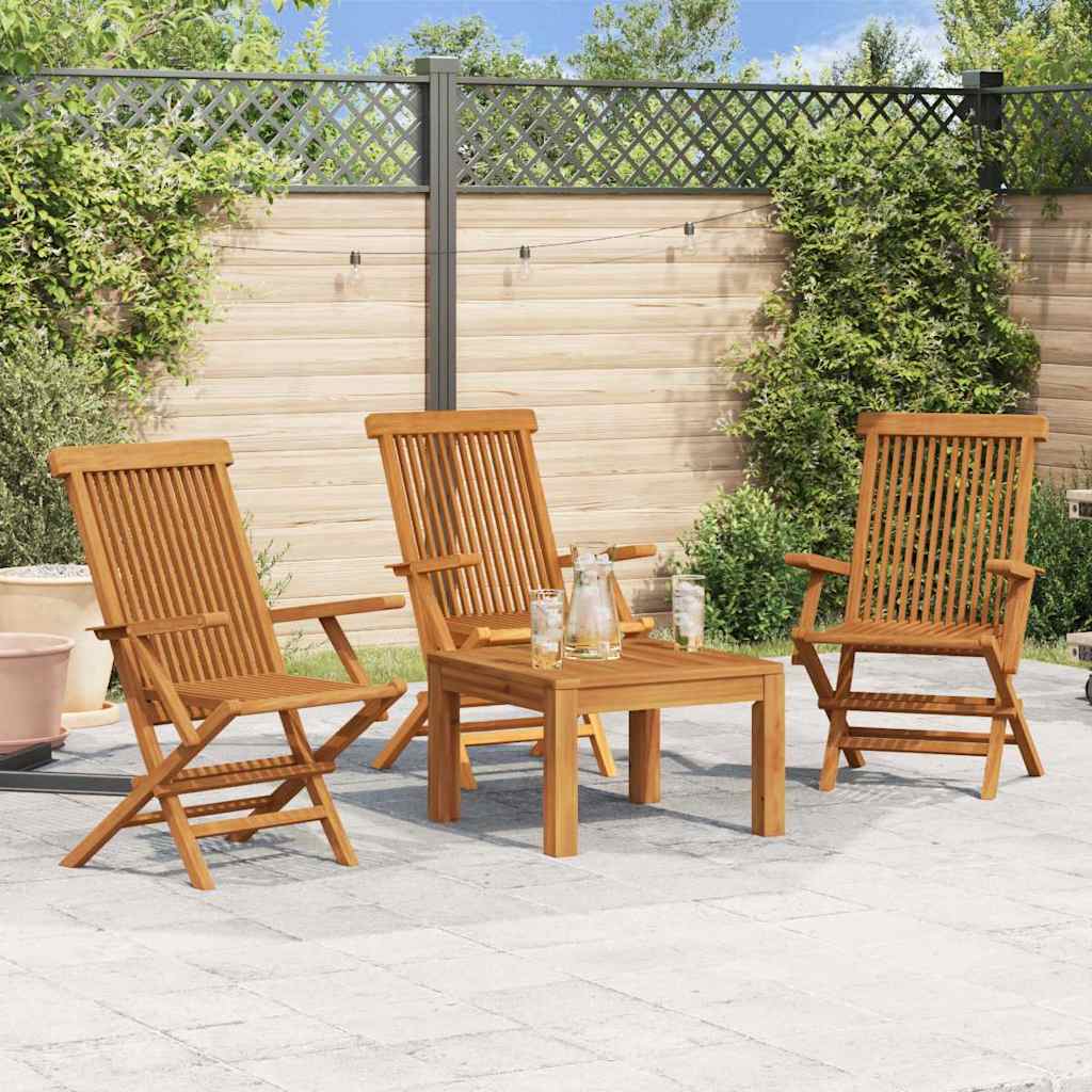 Folding Chairs Solid Teak Wood 3
