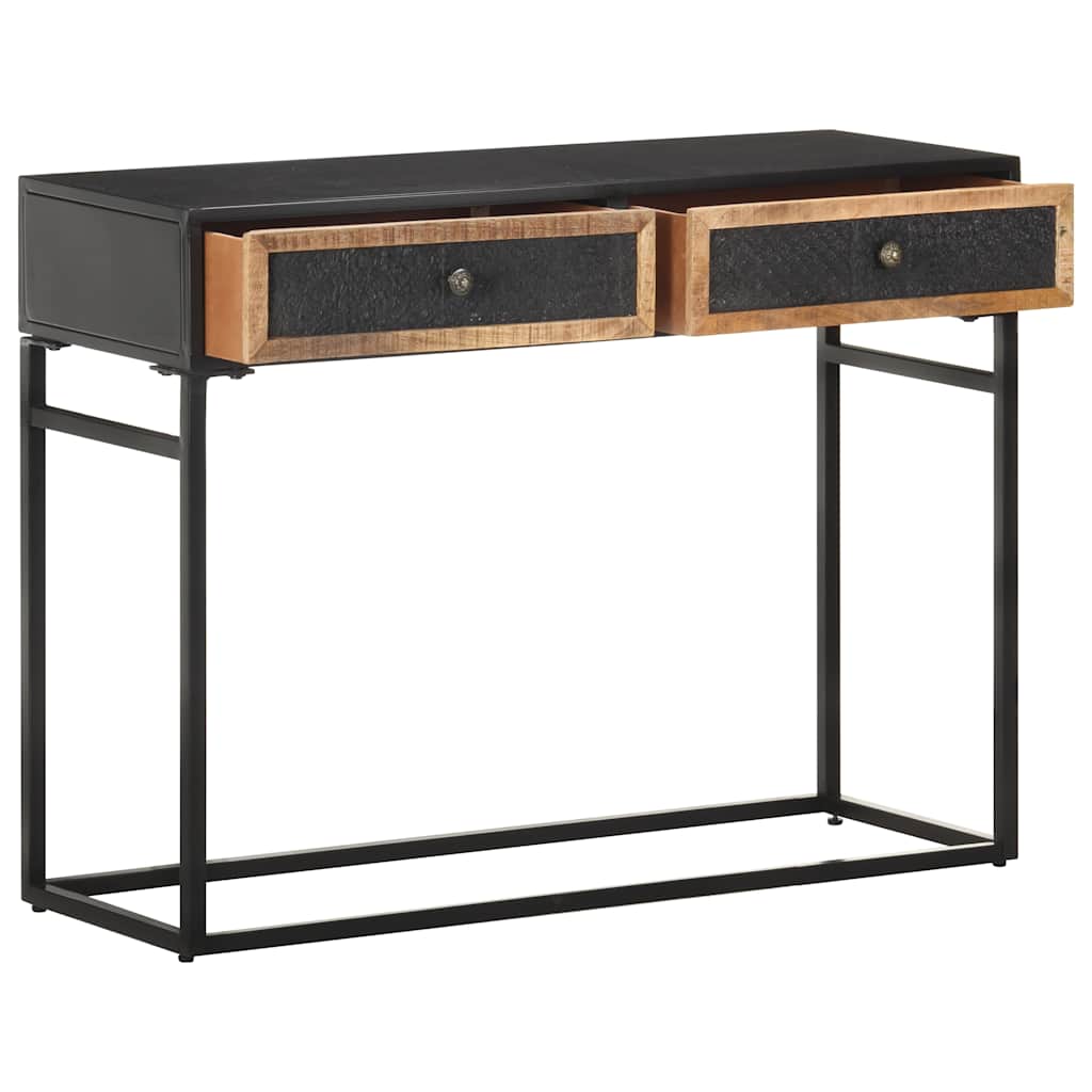 323151 vidaXL Console Table 100x35x75 cm Solid Mango Wood 3