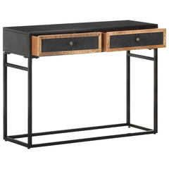 323151 vidaXL Console Table 100x35x75 cm Solid Mango Wood 3