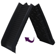 vidaXL Dog Ramp | Black | Polypropylene | Medium | Foldable | Dog Ramp 5