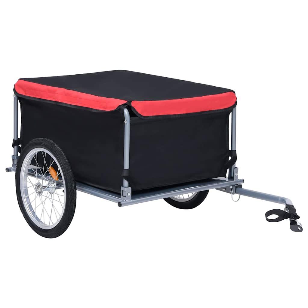 Bike Trailer 65 kg Black and red
