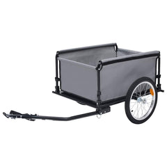 Bike Trailer 65 kg Grey and orange