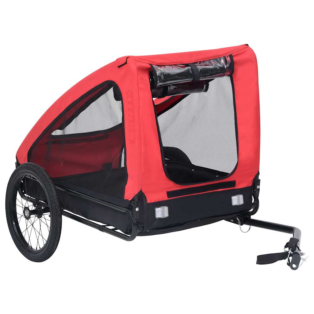 Pet Bike Trailer Red and black
