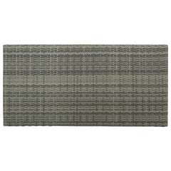vidaXL Bar Table with Storage Rack Grey 120x60x110 cm Poly Rattan 5