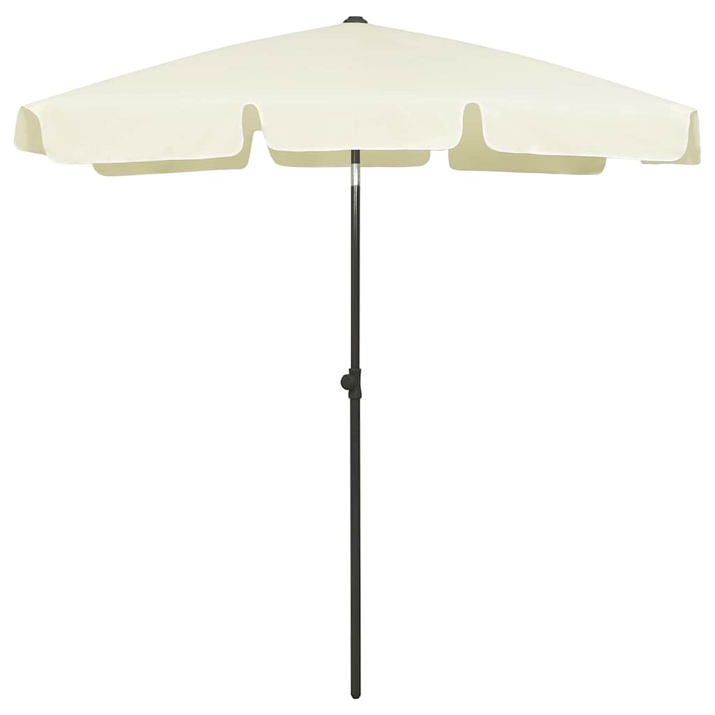 vidaXL Beach Parasol | Sand Yellow | Polyester | 180x120 cm | Tiltable 1