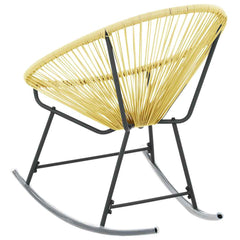 Outdoor Rocking Chair Poly Rattan Beige