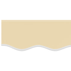 vidaXL Awning Replacement Fabric Cream 450x350 cm Polyester 5