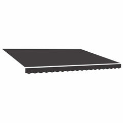 vidaXL Awning Replacement Fabric Anthracite 400x350 cm Polyester 2