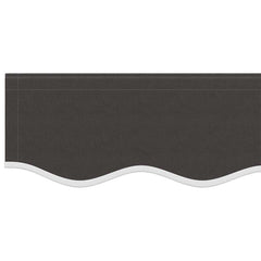 vidaXL Awning Replacement Fabric Anthracite 400x350 cm Polyester 5