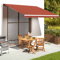 vidaXL Awning Replacement Fabric 400x350 cm Polyester Drop 3.5 m Width 4 m