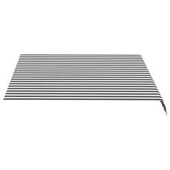 vidaXL Awning Replacement Fabric Anthracite and White 300x250 cm Polyester 3