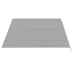vidaXL Awning Replacement Fabric Anthracite and White 450x300 cm Polyester 4