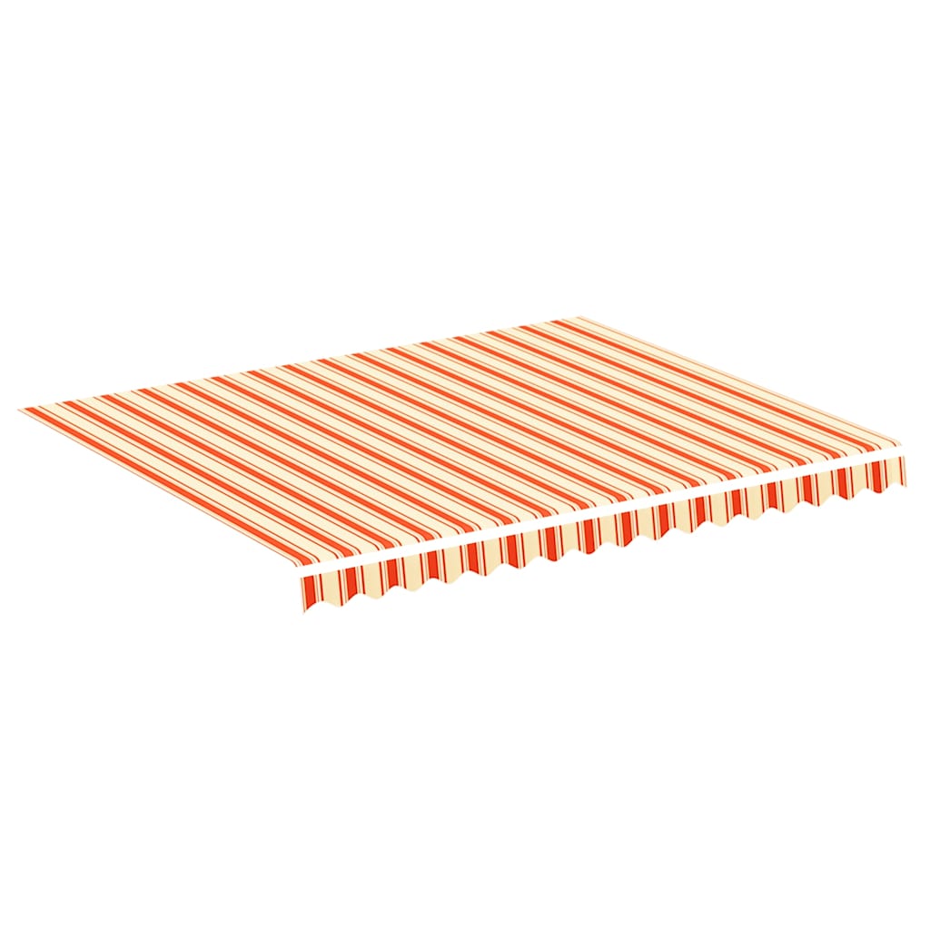 Awning Canopy Replacement for 3x2.5 m Polyester Drop 2.5 m Width 3 m Yellow and orange