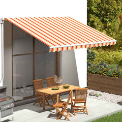 vidaXL Awning Replacement Fabric 400x350 cm Polyester Drop 3.5 m Width 4 m
