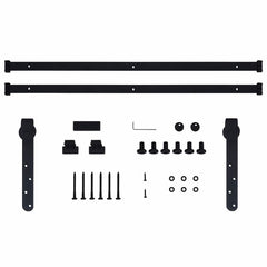 vidaXL Mini Sliding Cabinet Door Kit Carbon Steel 183 cm 5