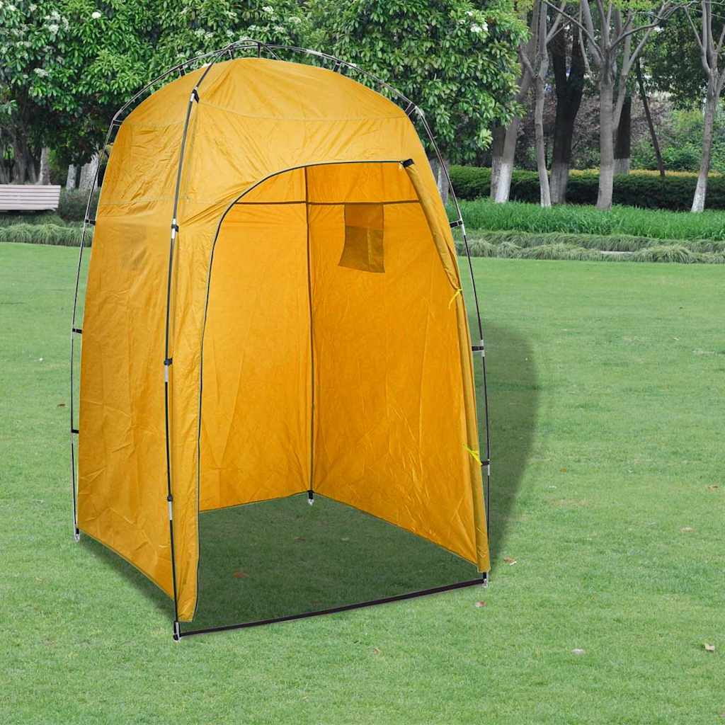 vidaXL Shower WC Changing Tent Yellow 1