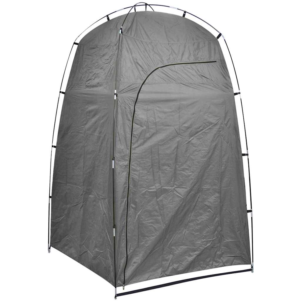vidaXL Shower WC Changing Tent Grey 3