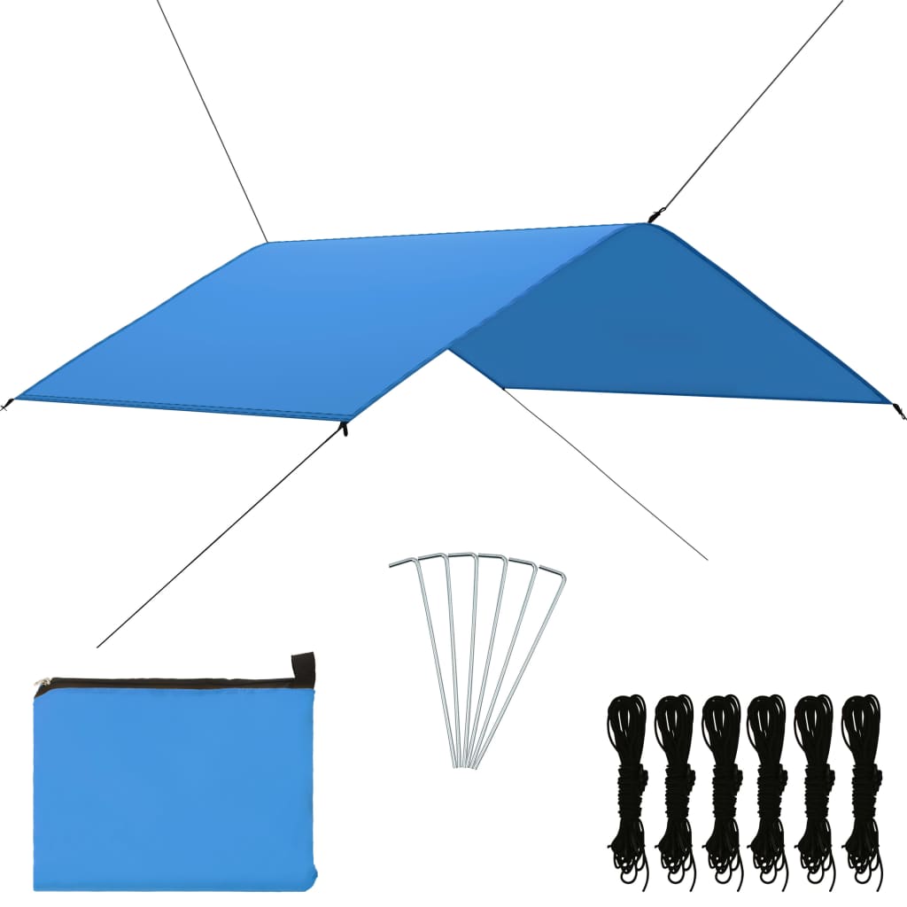 vidaXL Outdoor Tarp 4x4 m Blue 1