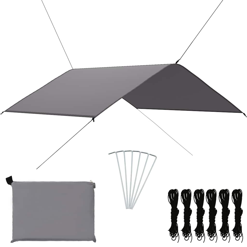 vidaXL Outdoor Tarp 4x4 m Grey 1