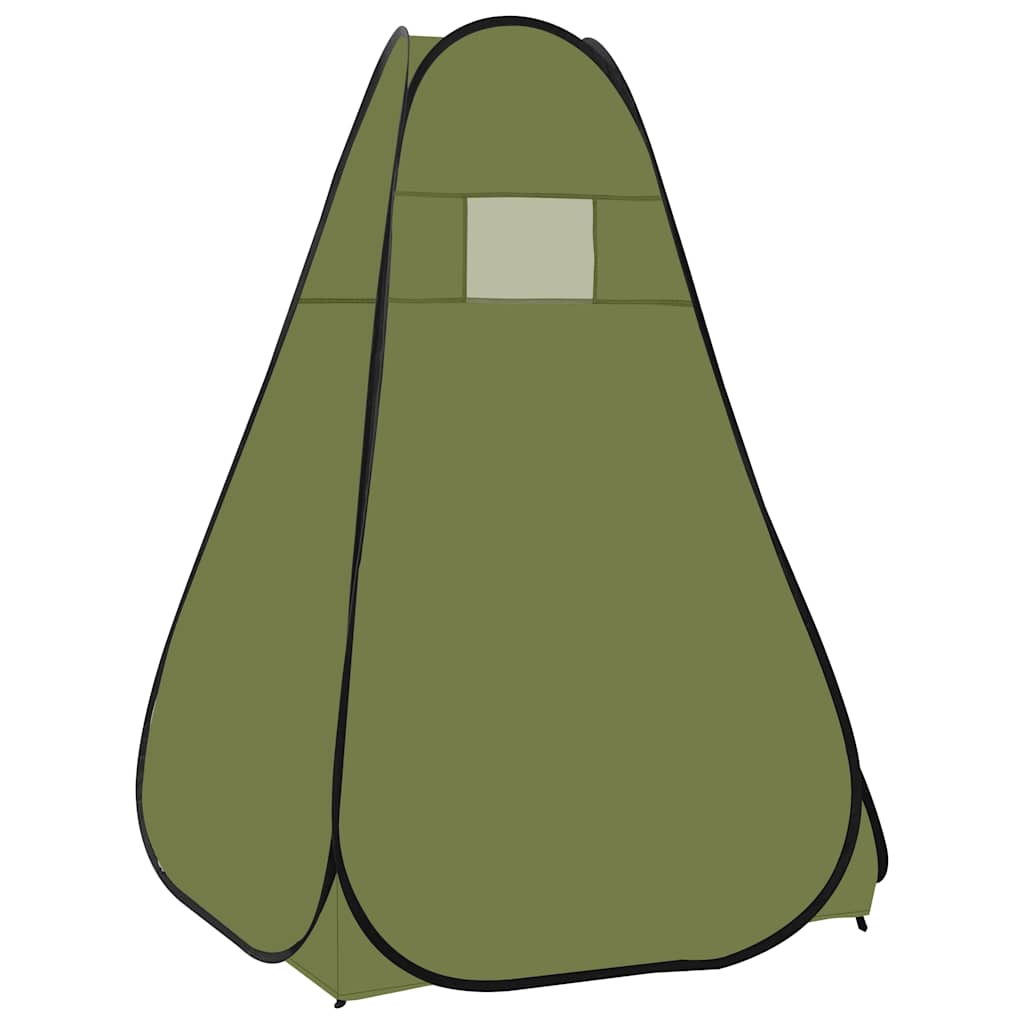 vidaXL Pop Up Shower Tent Green 4