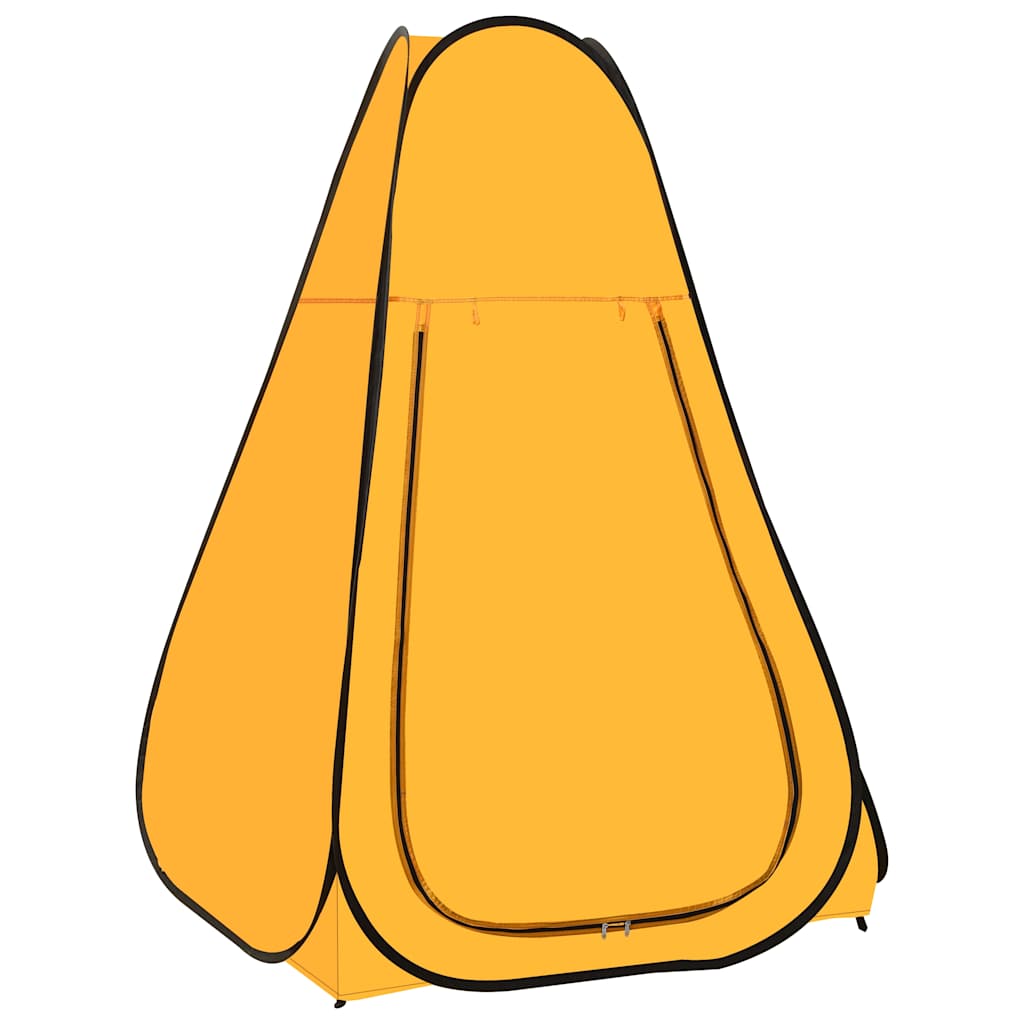 vidaXL Pop Up Shower Tent Yellow 1