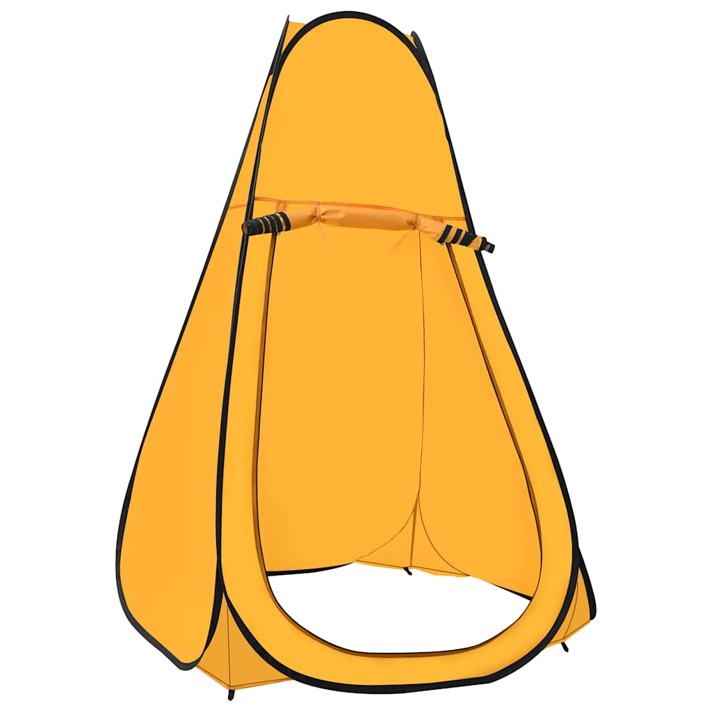 vidaXL Pop Up Shower Tent Yellow 2