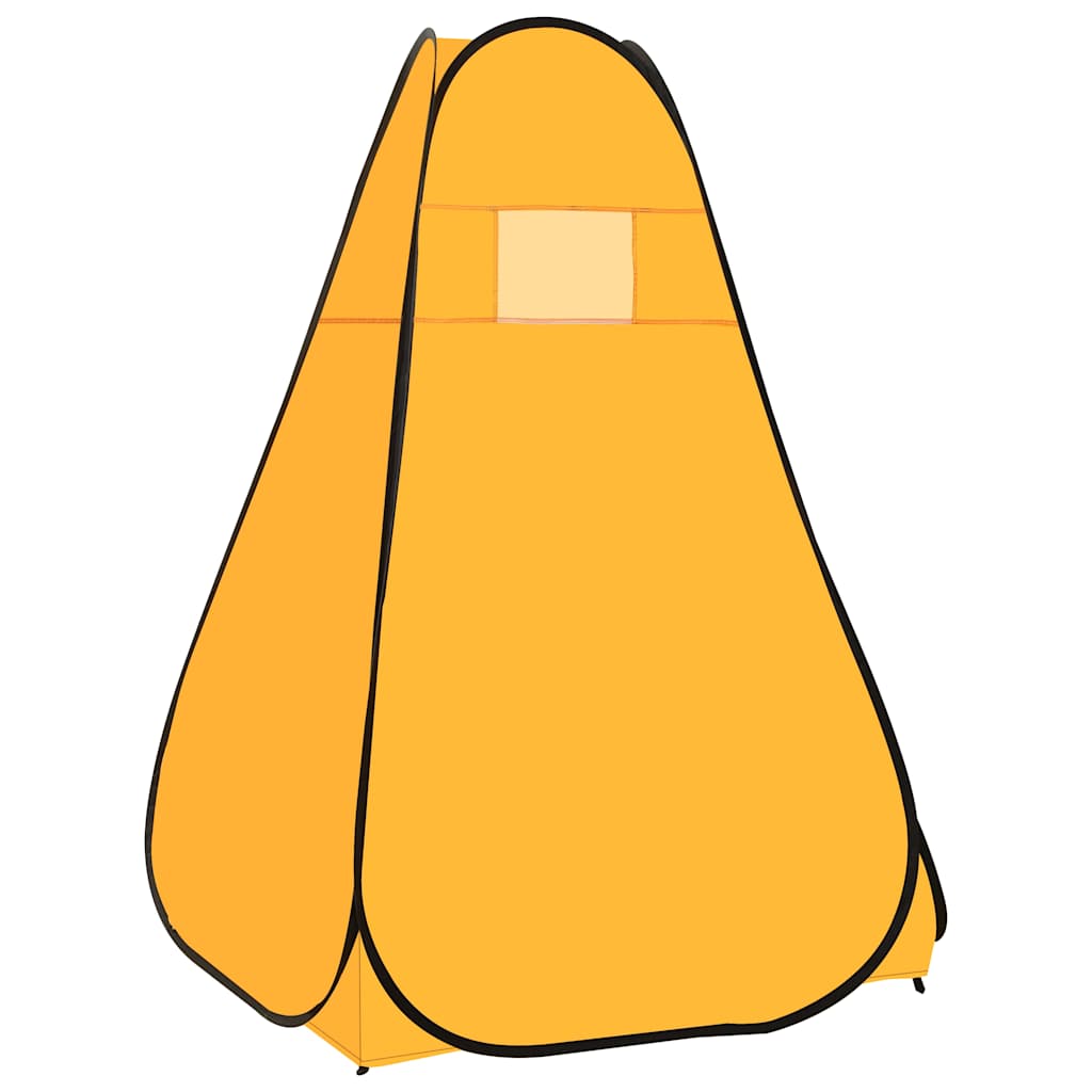vidaXL Pop Up Shower Tent Yellow 4