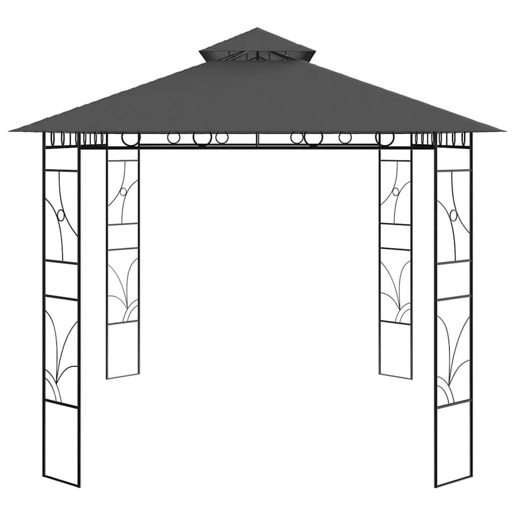 Gazebo 4x3x2,7 m 160 g/m² Anthracite