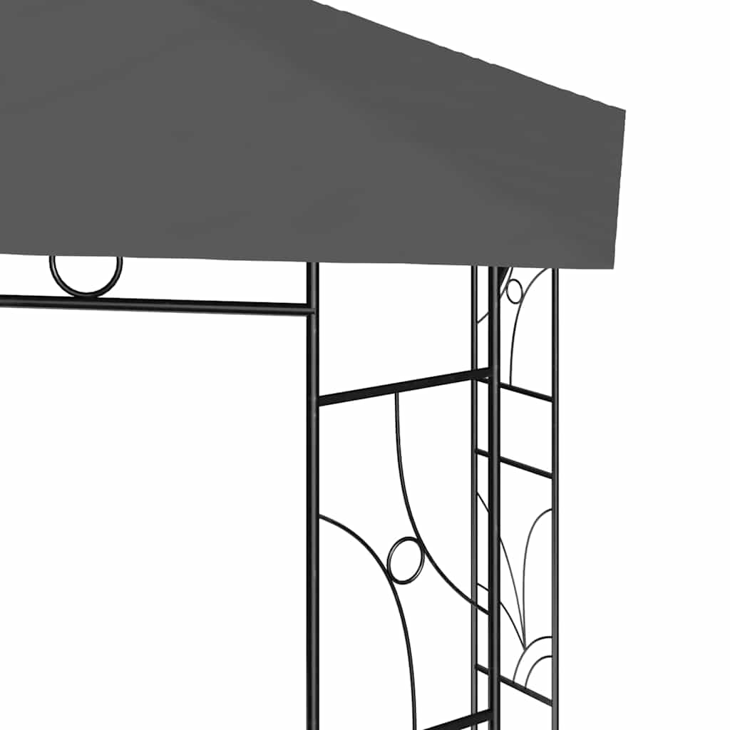 Gazebo 4x3x2,7 m 160 g/m² Anthracite
